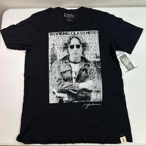 Hard Rock Hotel John Lennon Shirt Mens Medium Black Beatles Lyric Culture Tee